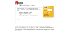 Desktop Screenshot of ctbonlinereporting.com